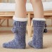 Women Warm Winter Outdoor Solid Color Plus Velvet Thicken Home Sleep Socks Tube Socks With Fluff