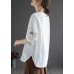 Bohemian White O-Neck Embroideried Floral Summer Linen Tops Half Sleeve